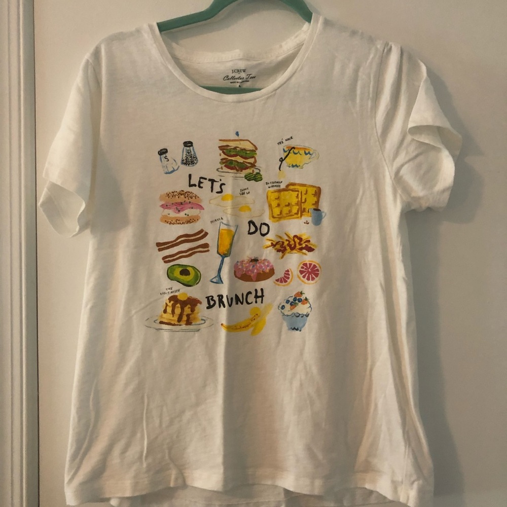 J Crew Let’s Do Brunch Graphic Tee